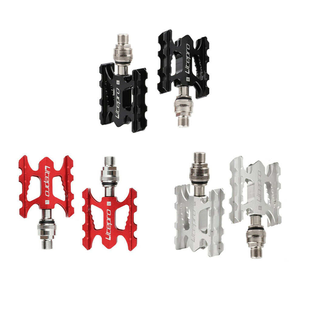 Bike Pedals, Sealed Bearing Cycling Bicycle Road Bike Pedals Red