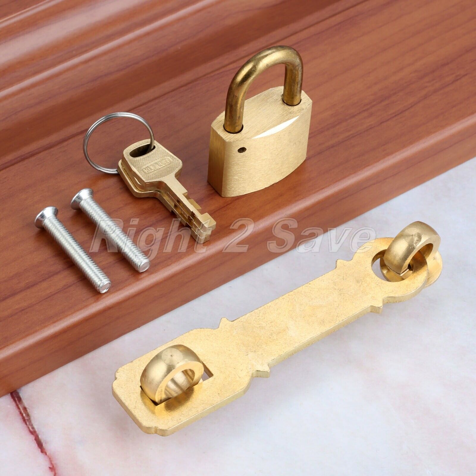 Chinese Style Chic Home Office Cabinet Bolt Latch Buckle Guard Door Padlock Lock