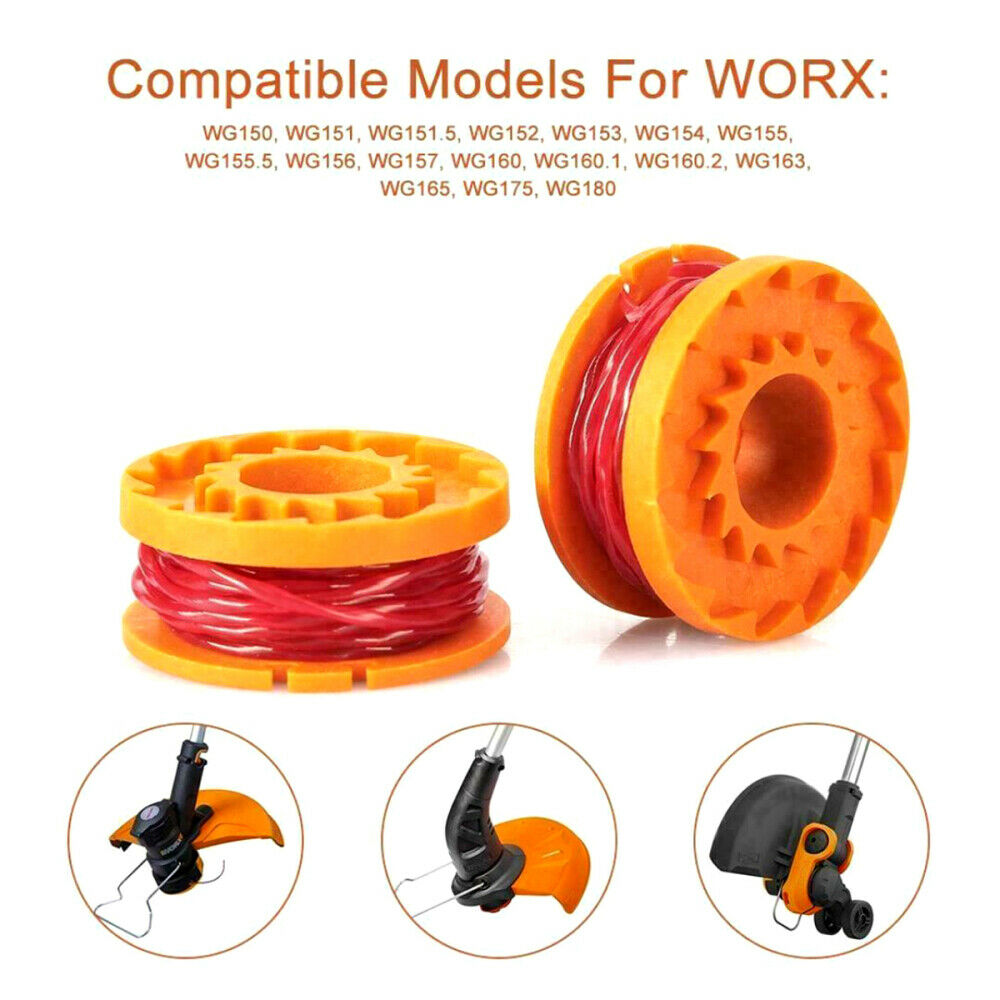 For WA0010 Worx Spool Line String Trimmer Edger 6 Pack Replacement