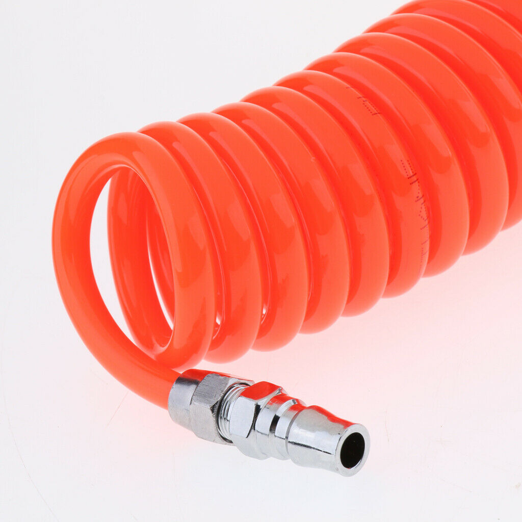 20ft Orange  COILED PNEUMATIC RE-COIL COIL AIR COMPRESSOR HOSE