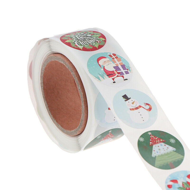 500Pcs/roll Christmas Seal Label Stickers For Scrapbooking Party Gift Bag.l8