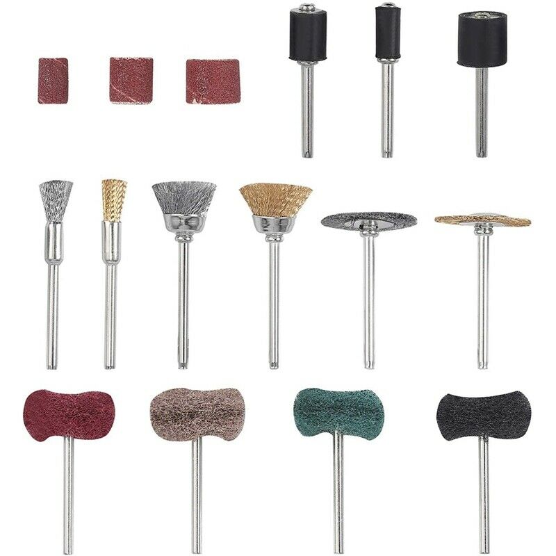 382Pcs Wheel Brush Setfor DIY Production Polishing Sanding Cleaning,Polishing T2
