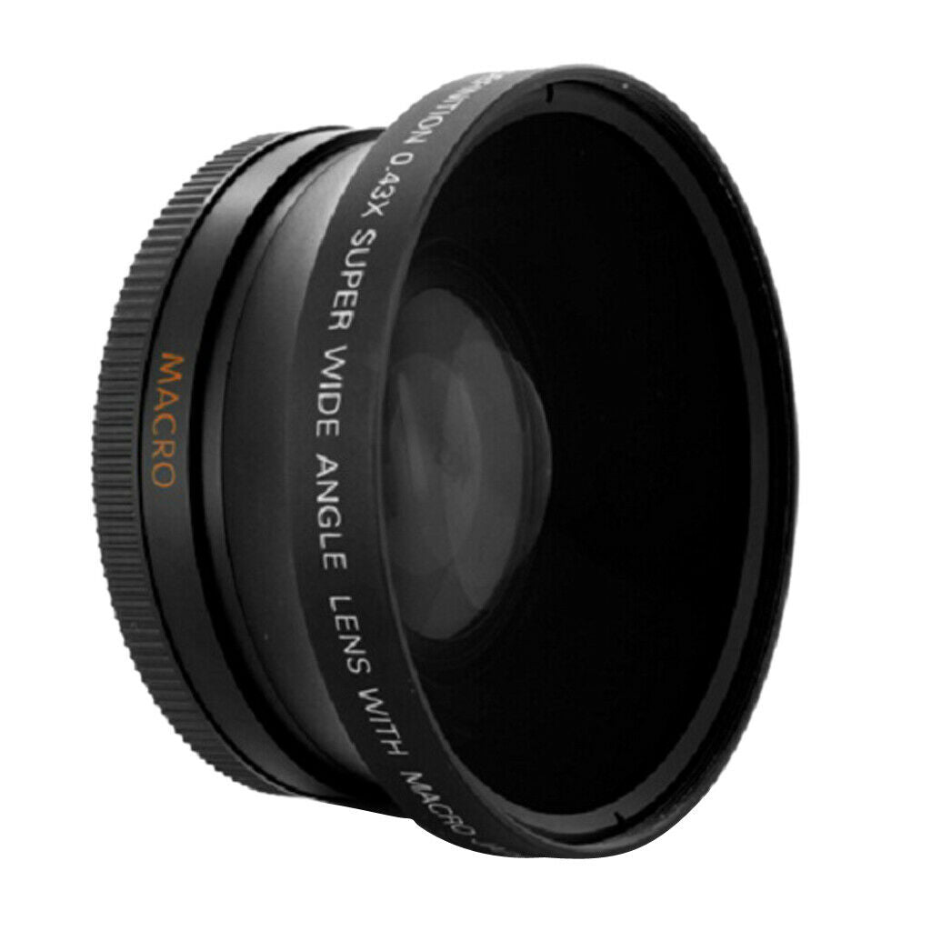 52mm 0.45x HD super wide angle lens with macro for Canon EOS 70D 60D 7D