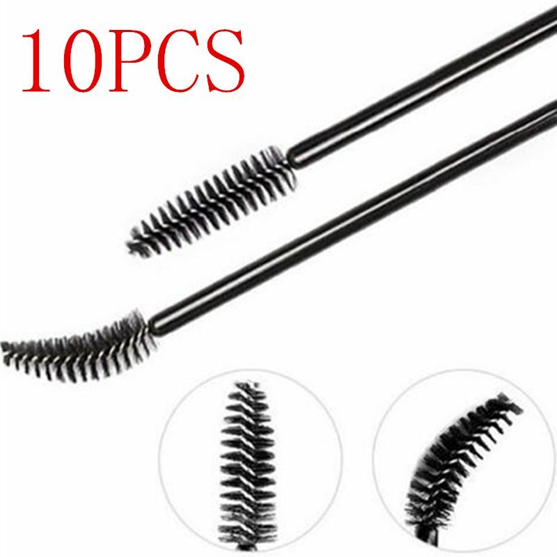 10Pcs Makeup Tool Oblique Design Eyebrow Rotate Brush Cosmetic Brow Brush h9s