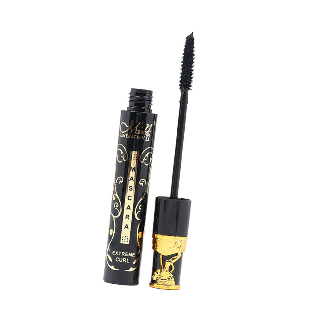 Super Long Fiber Curling Mascara Eyeliner Set - Black