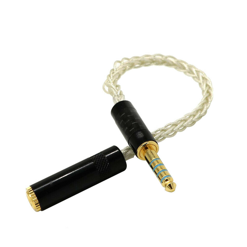 4.4mm Male To 3.5mm Female Earphone Headset Converter White