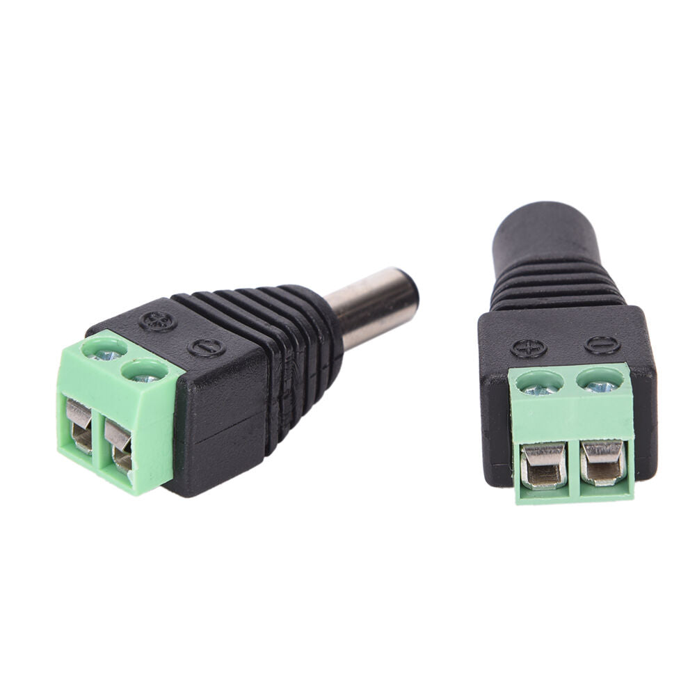 1Pairs Male Female 2.1x5.5mm DC Power Plug Jack Adapter Connector for CCT.l8