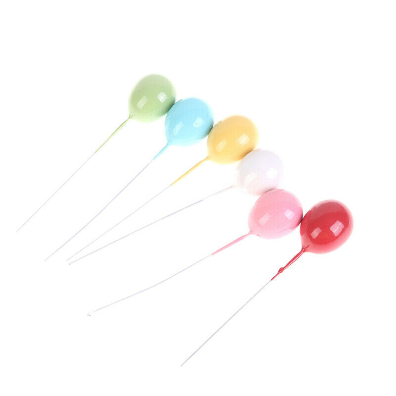 6pcs/lot Balloon Cake Topper Happy Birthday Cake Topper Wedding Party Deo.l8