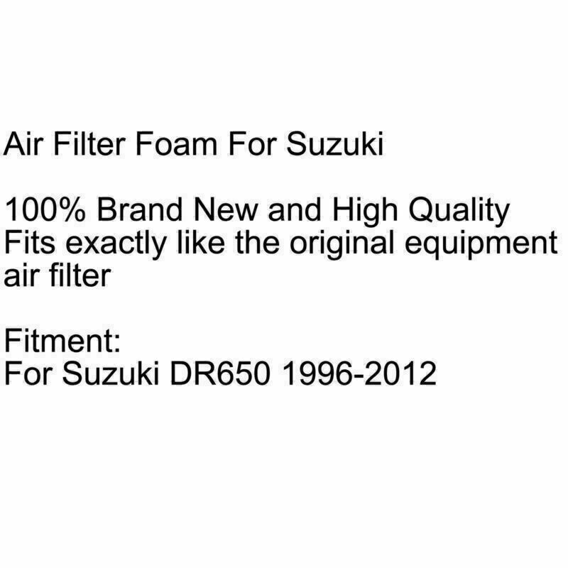 New Air Filter Foam For Suzuki DR650 1996-2012 1997 1998 2000 2001 Yellow P