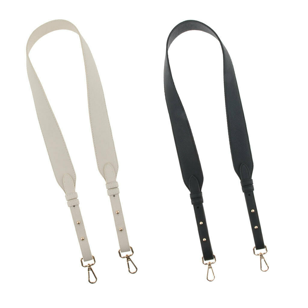 2x 4cm Wide Purse Strap Replacement Leather Crossbody Bag Strap Handbag Belt