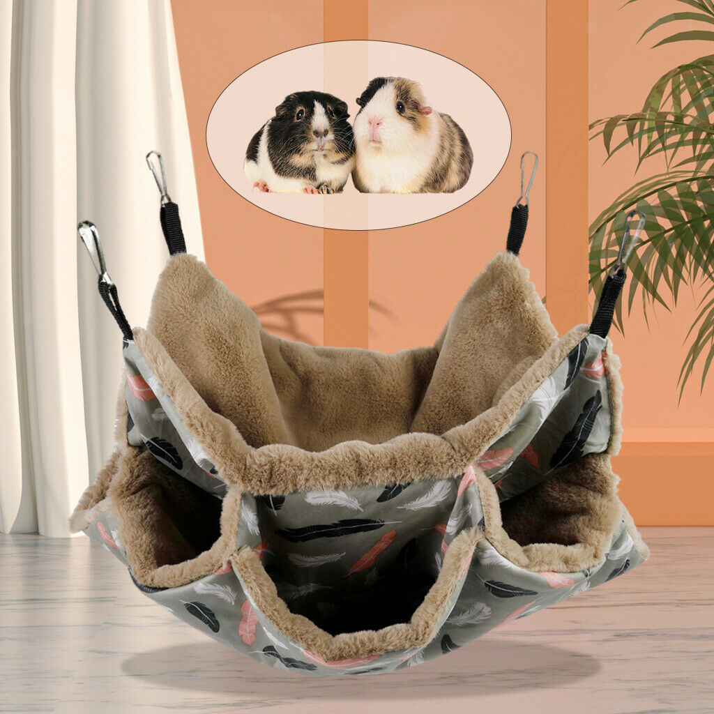 Pet Hammock Birds Hamster Squirrel Toys Guinea Pig Rat Cage Nest Hanging Beds