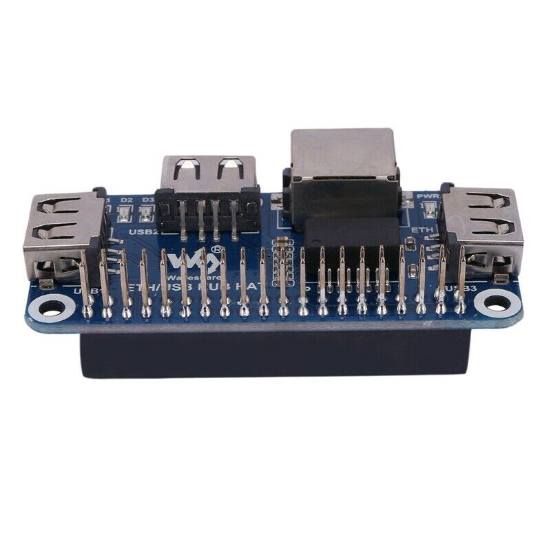 Waveshare Ethernet / USB HUB HAT for Raspberry Pi 1X RJ45 Ethernet Port 3X USBP4