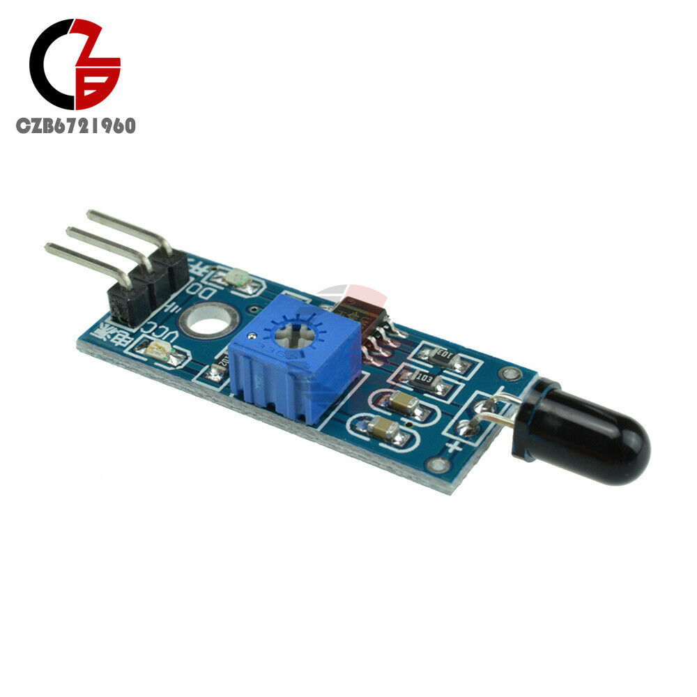 2PCS Flame Detector 760-1100nm Light Detection IR Infrared Sensor LM393 Module