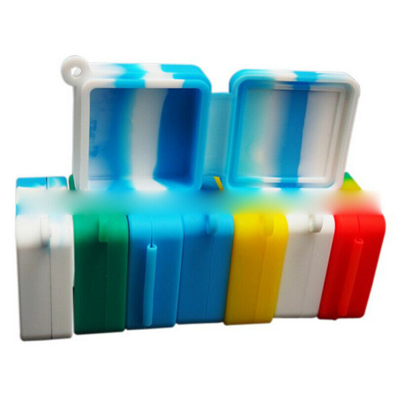 3pcs 7ml Silicone Container Wax/Oil Jar Non-Stick Mixed colors Wholesale .l8