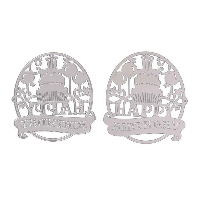 Happy Birthday Cake Metal Cutting Dies Stencil DIY Scrapbook Album Paper Card