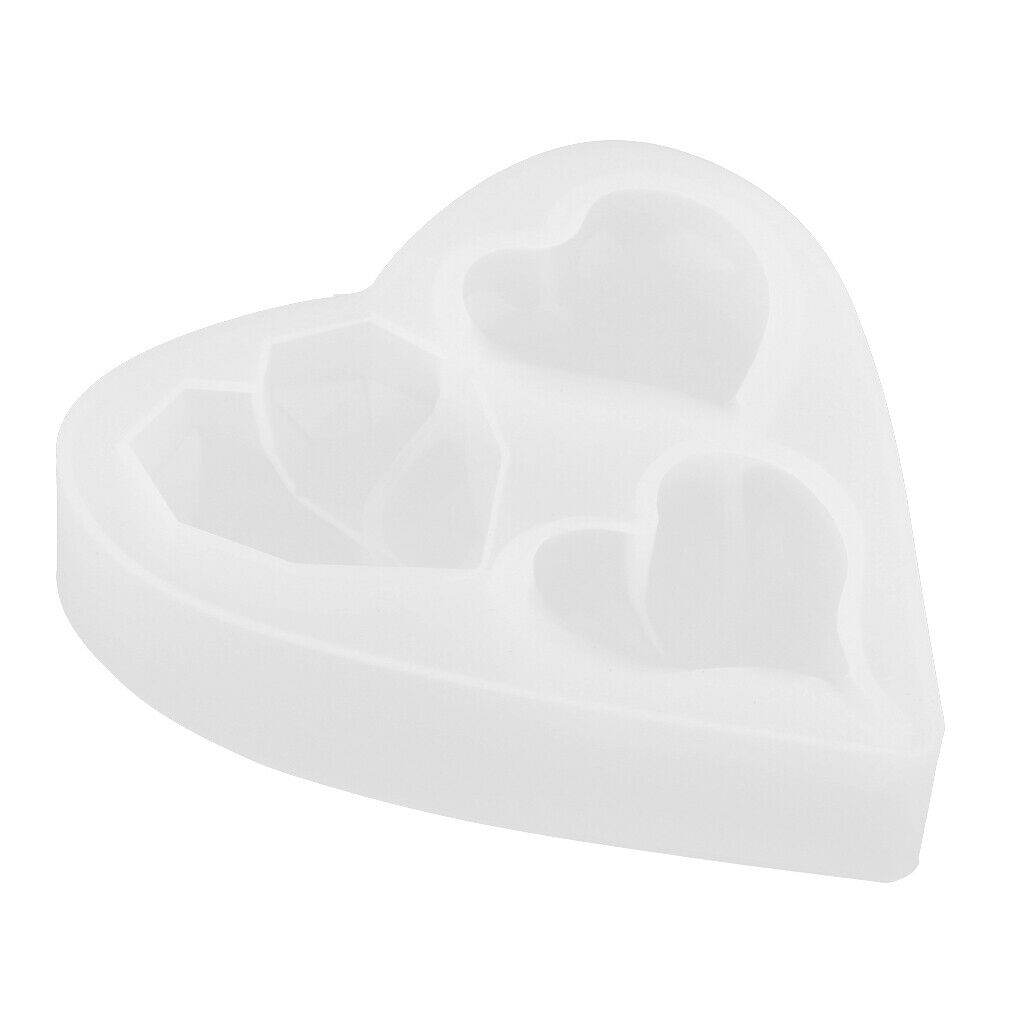 Heart Silicone Mould Jewelry Pendant Casting Mould DIY Crafts Making Molds