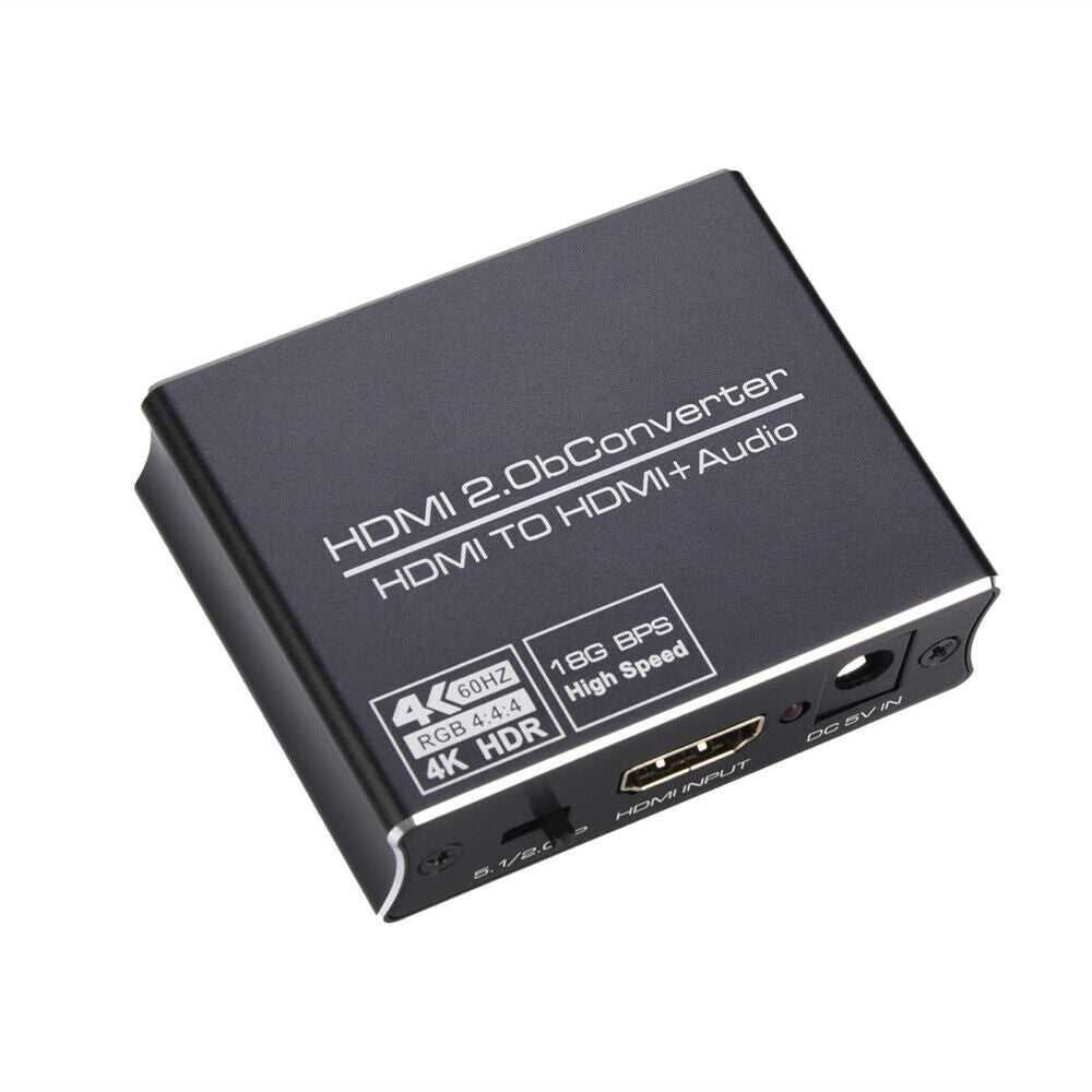 4Kx2K HDMI to HDMI 3.5mm Stereo Audio Extractor Converter HDMI Splitter Adapter