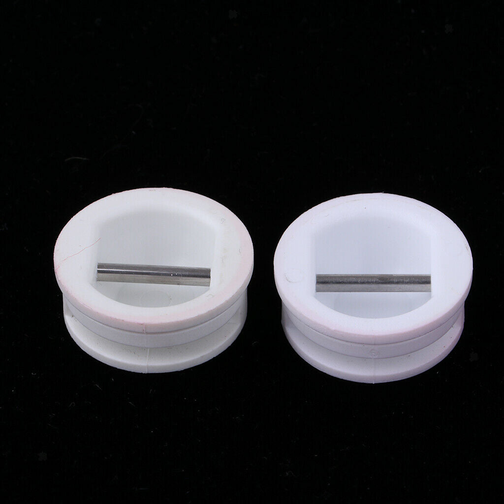 5 Pieces Surfing Surfboard Leash Cup Repair Plug Stainless Steel Bar (White)