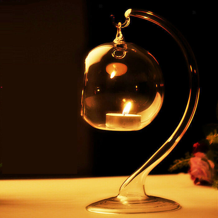 5x 1Pc Clear Glass Hydroponic Flower Vase Fairy Terrarium Bottle Candlestick