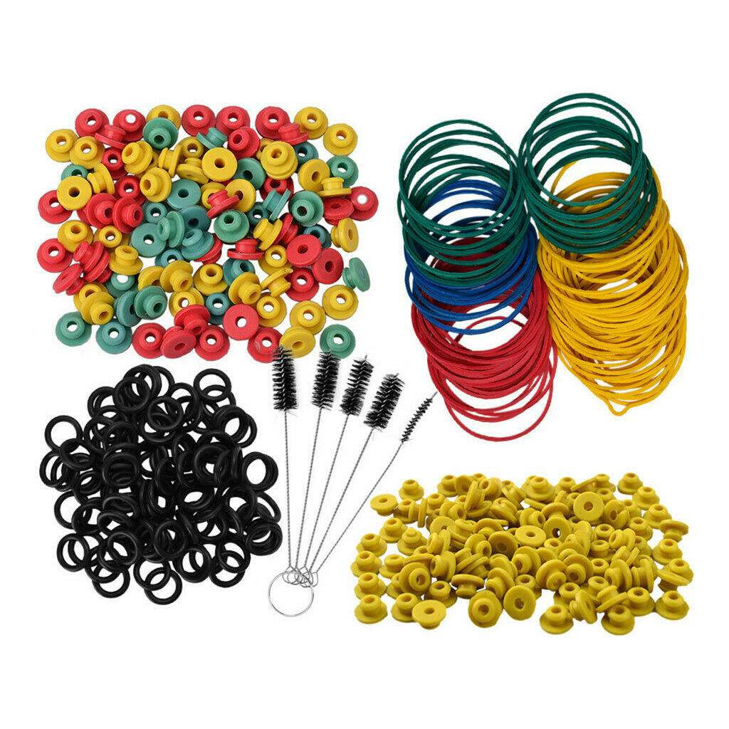 Tattoo Grommets/O Rings/Rubber Band/Cleaning Brush Tattoo Supply Kit Yellow