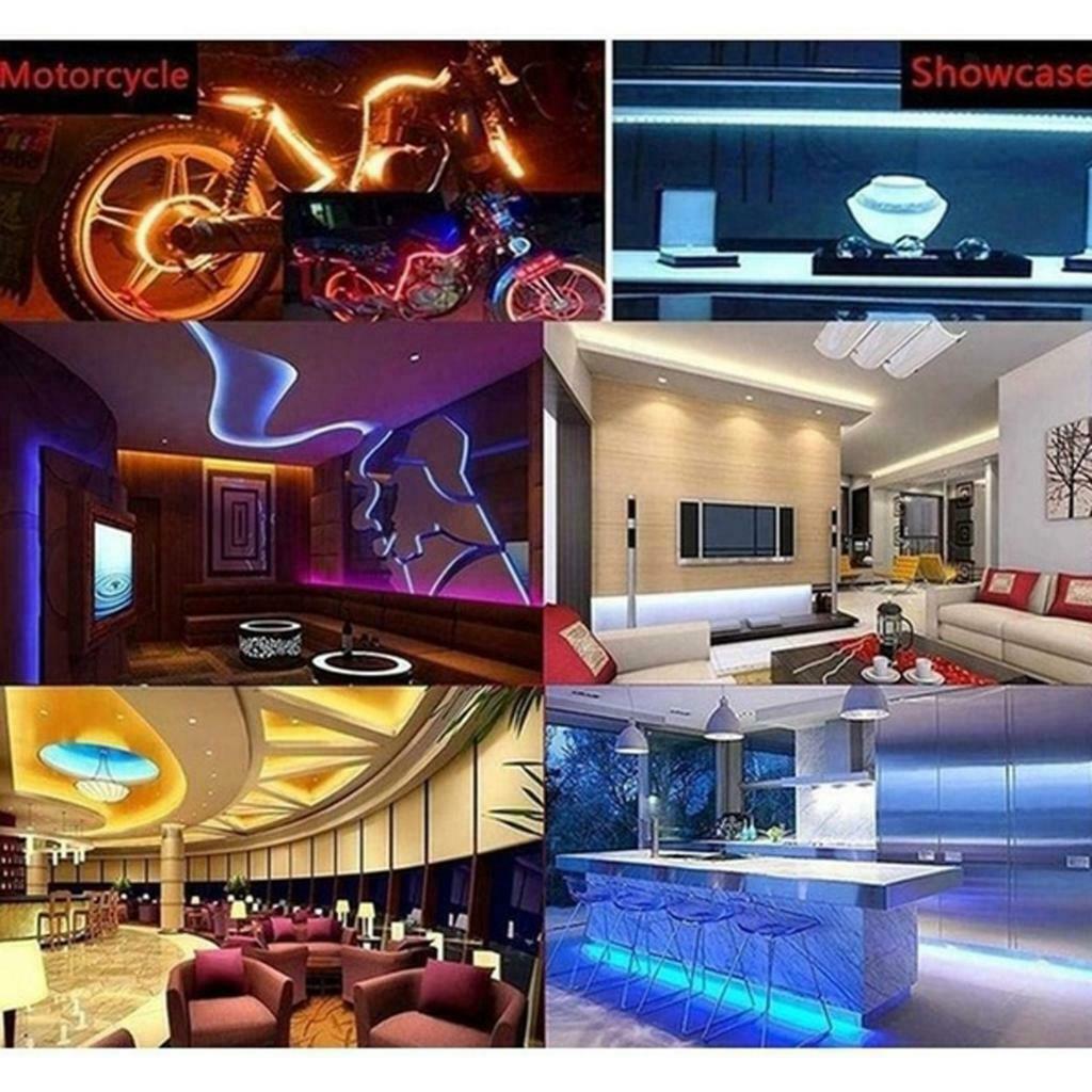 15M LED Light Strips SMD 3528 RGB Flexible Light Tape Indoor Night Lamps