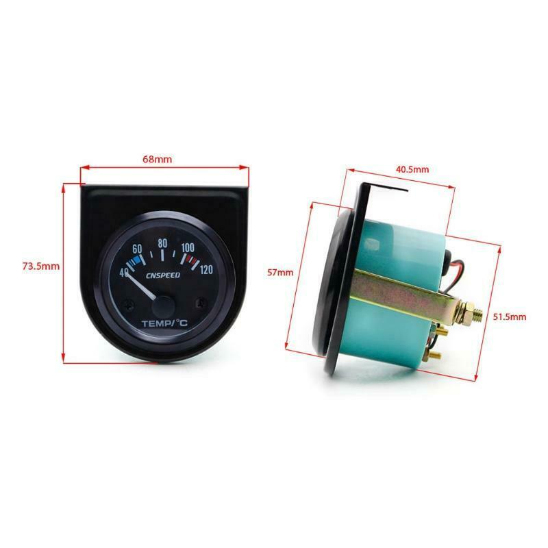 2" 52mm Black Car Auto Digital LED Water Temp Temperature Gauge Kit 40-120â„ƒ New"