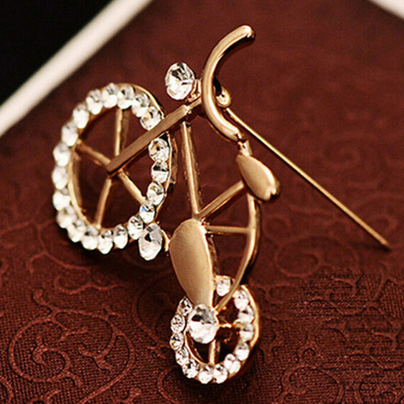 Women's Brooch Pin Fashion Bike Buckle Bicycle Pectoral Flower Brooches Pi.l8