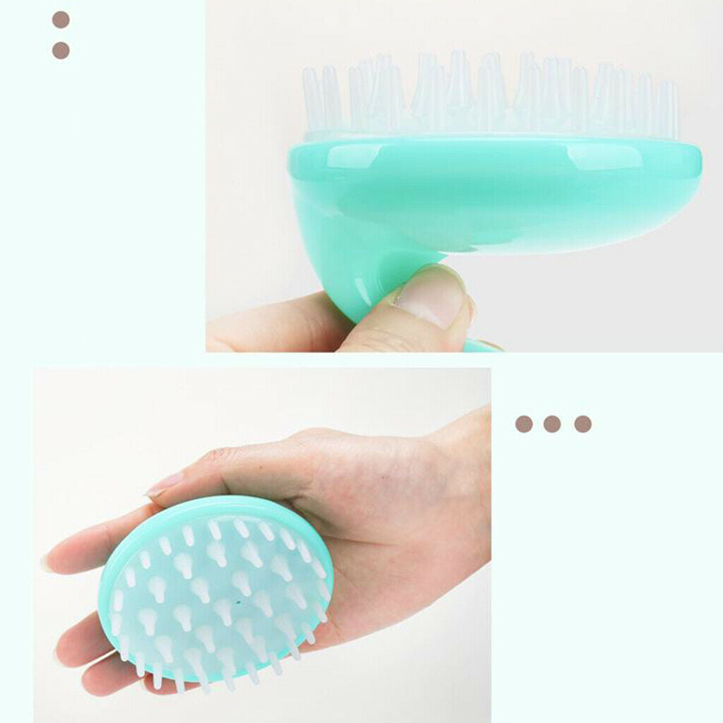 2x Wet & Dry Hair Shampoo Brush Scalp Massage Brush Soft Exfoliate Girls