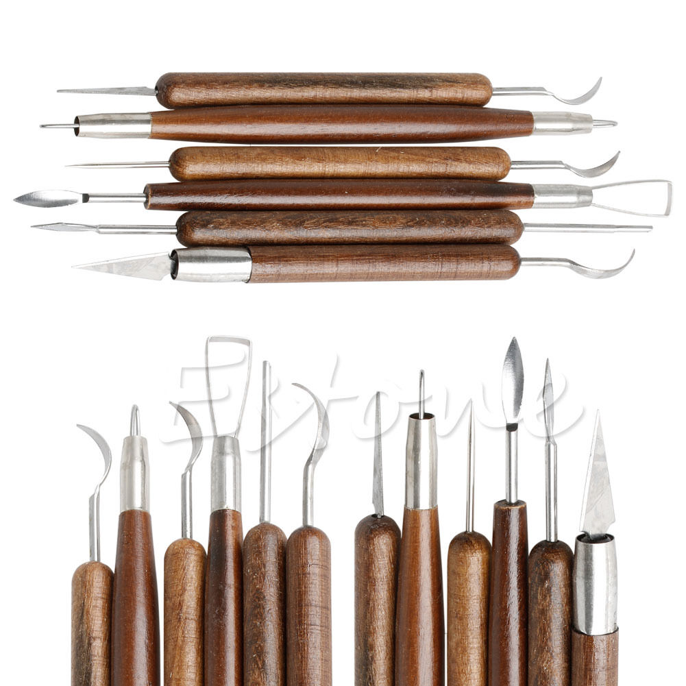 6X Clay Sculpting Set Wax Carving Pottery Tools Shapers Polymer Modeling new