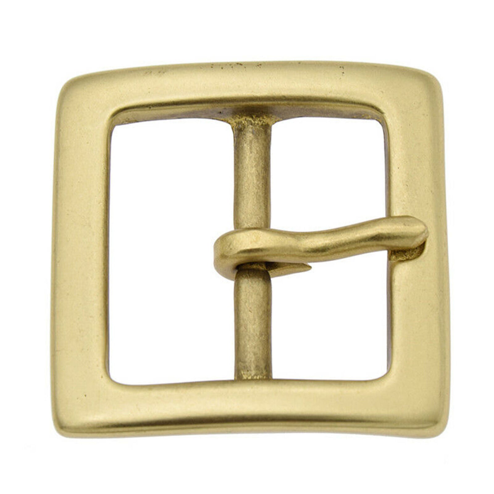 1x Polished Solid Brass Belt Buckle For 1.5inch Wide Belt Replacement Accessory