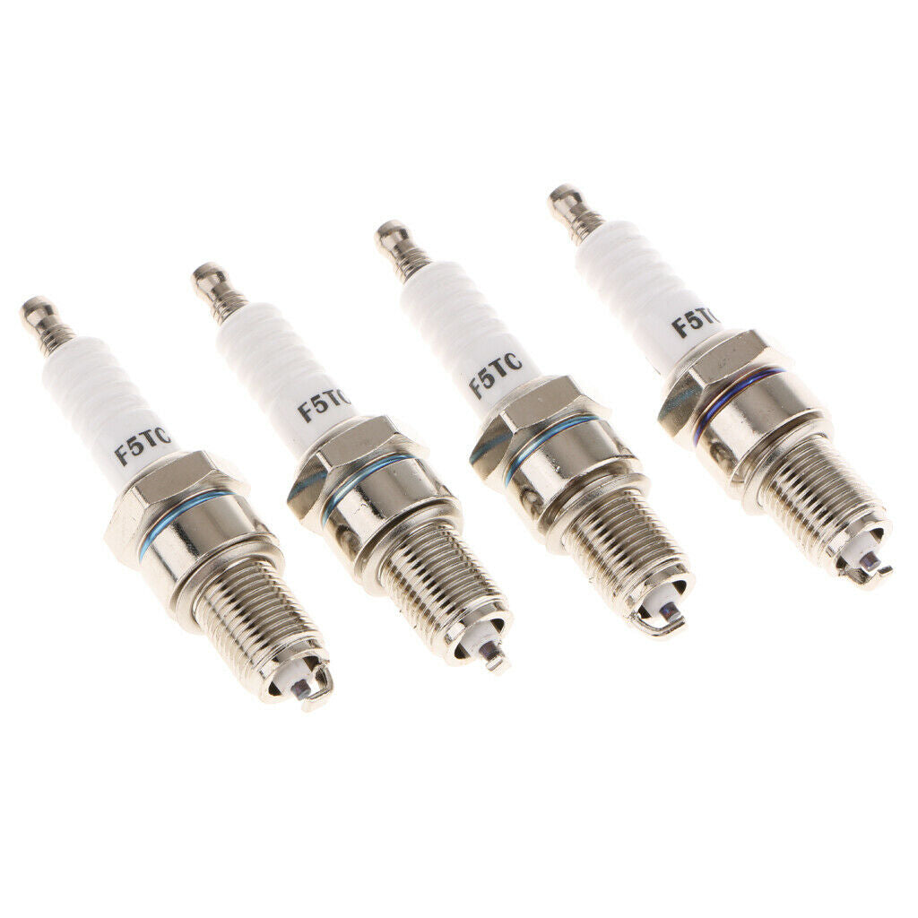 4 Pieces Motorcycle Automobile ATV Standard Spark Plug F5TC BP7HS