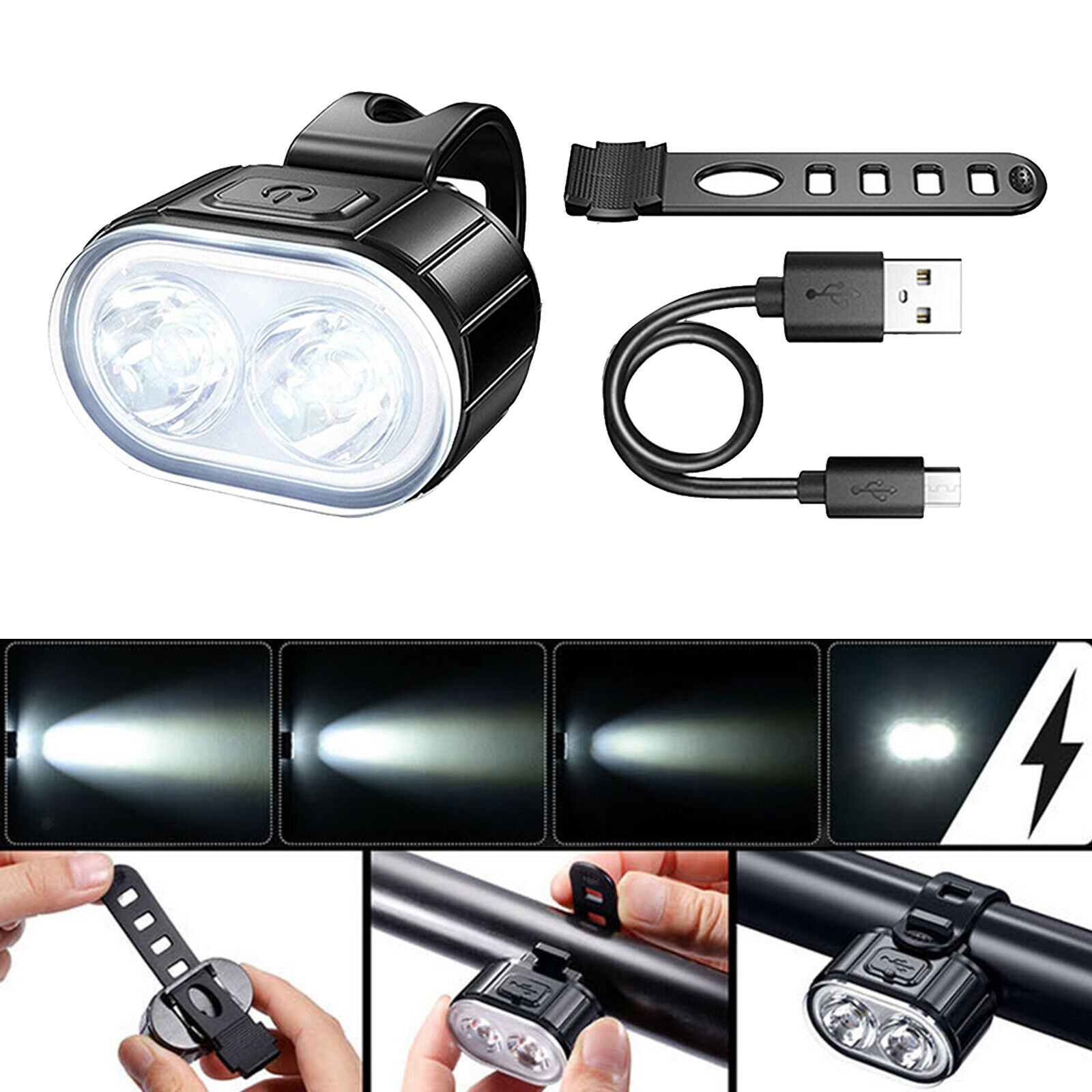 Bicycle Lights Bright Cycling Taillight Warning Lamp Outdoor Sports 350mah