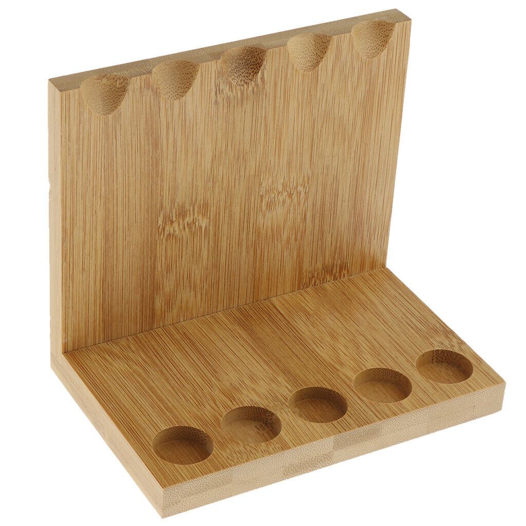 Deluxe Flat Tiers Wooden Bamboo Incense Stick Display Stands Hold 5 Incense