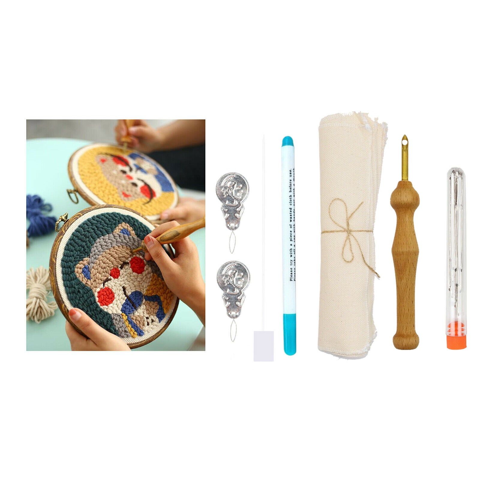 7-piece punch needle set, stick beginners set with punch needle needle