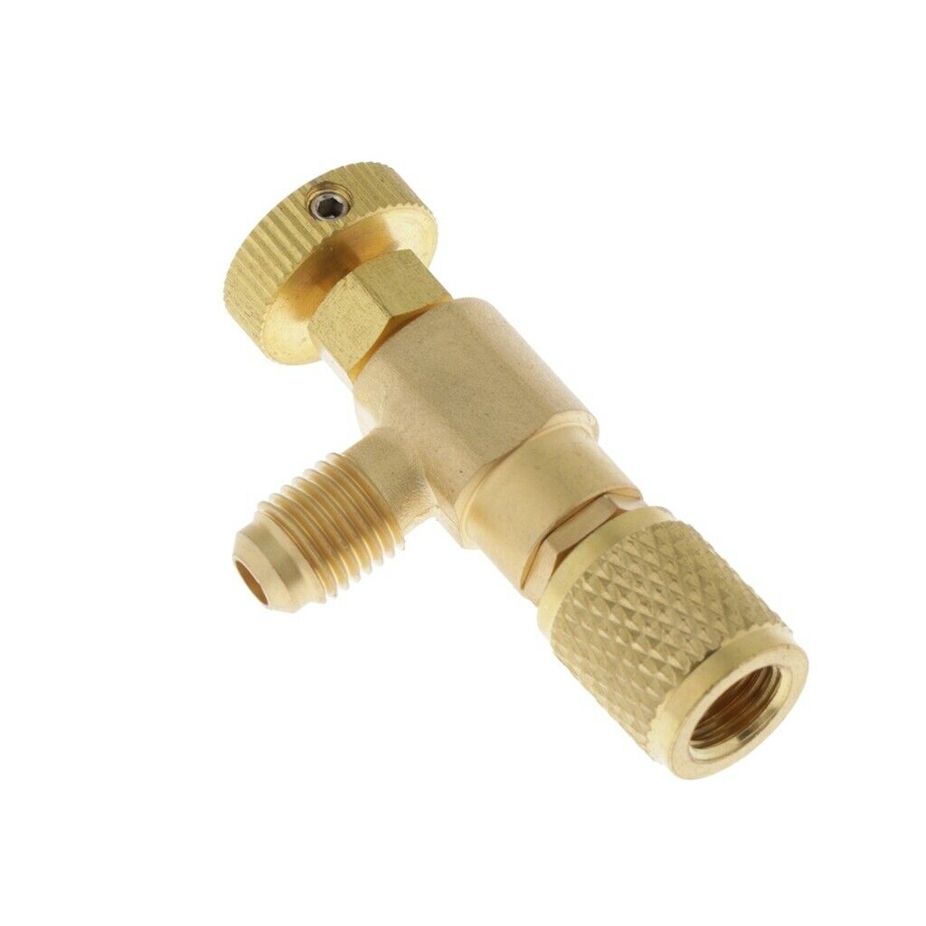 R22 Refrigeration Ball Valve Adapter  Safety Valve Connector 1/4
