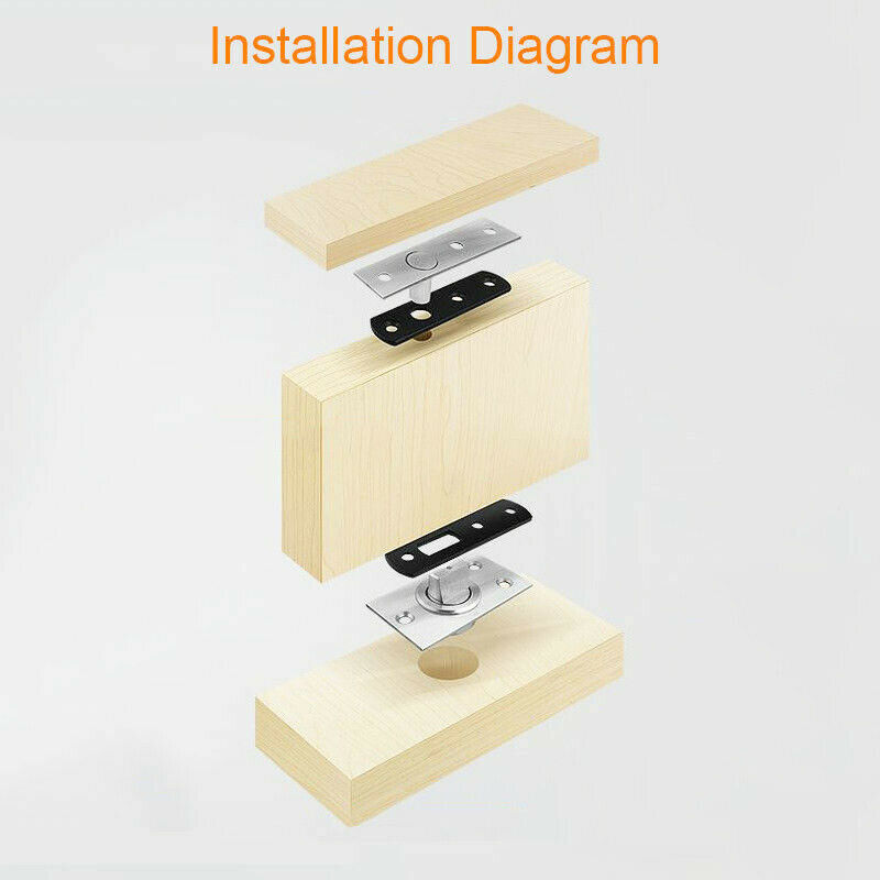 360Â° Rotating Door Stainless Steel Heavy Duty Pivot Hidden Up & Down Door Hinges