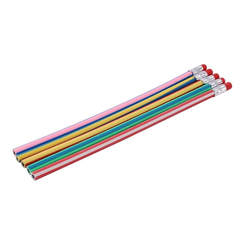 25 Pcs Soft Flexible Bendy Pencils  Bend Toys School Stationary Equipment For E8