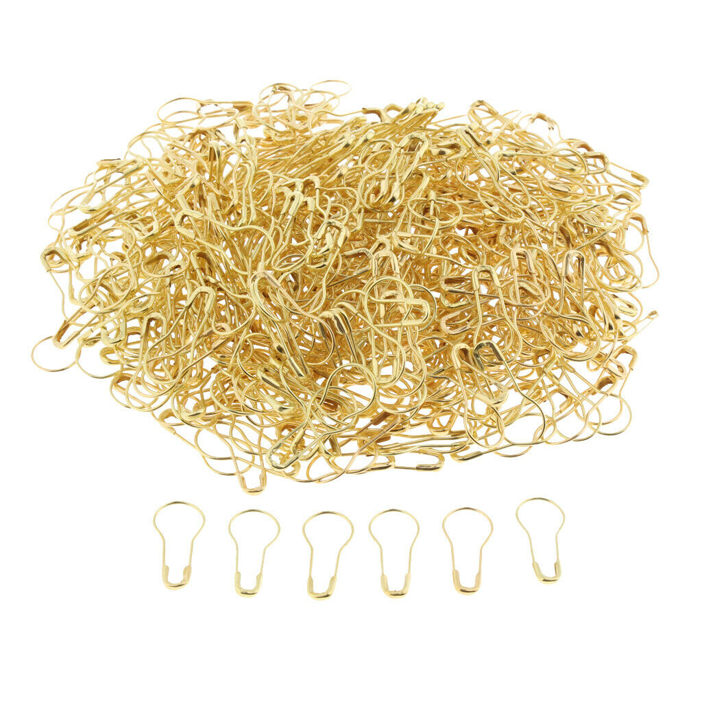 500Pcs Metal Safety Pins Gourd Pin Bulb Pin Calabash Pin Bead Needle Pins