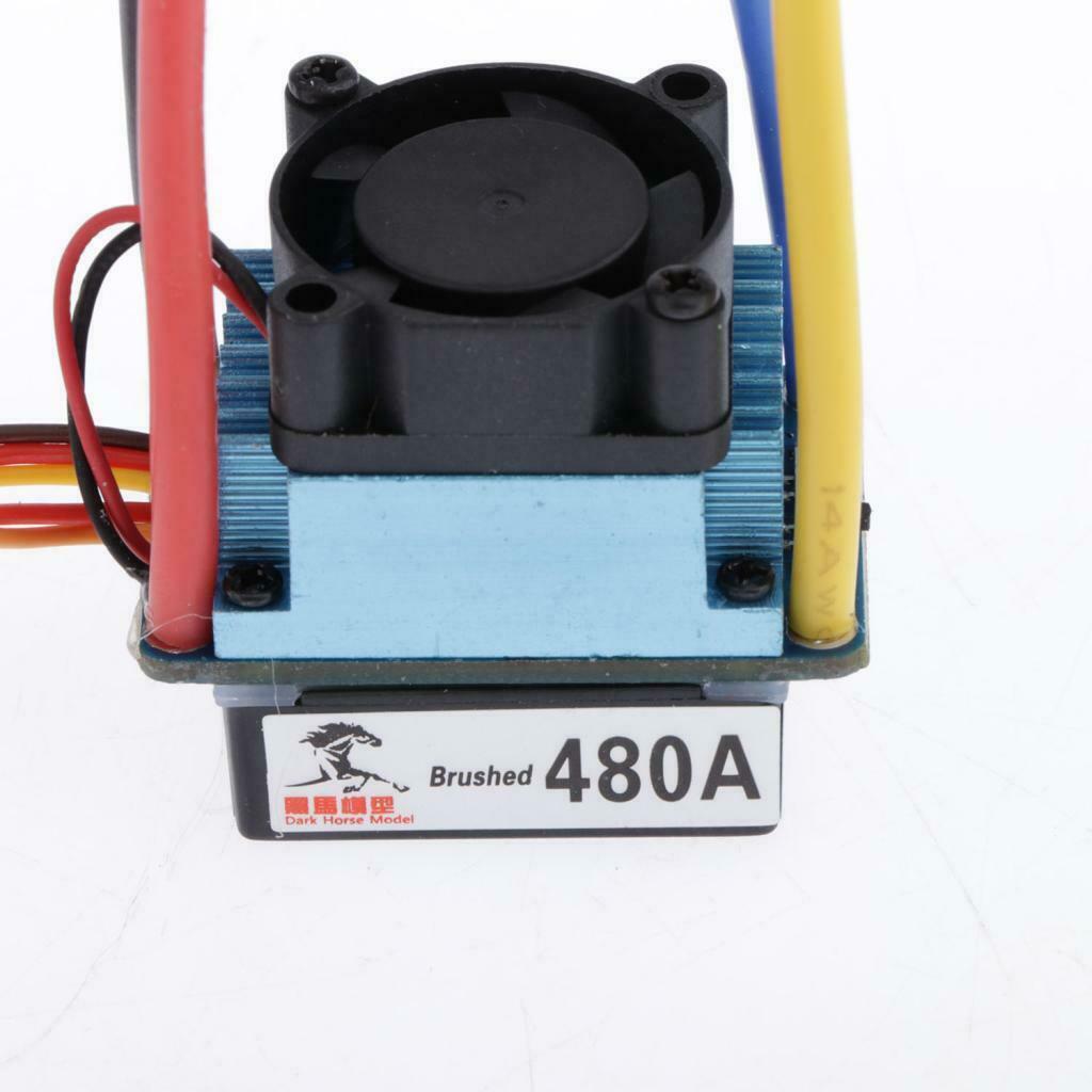 2x 480A Waterproof Brushed ESC Regler for 540 550 775 Motor Accessories