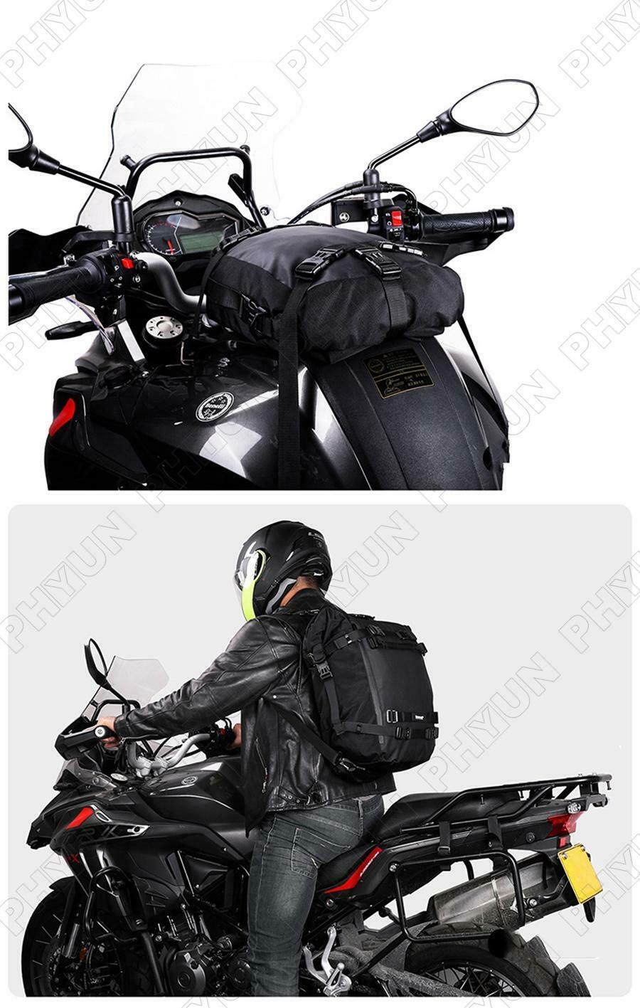 20L Motorcycle Rear Seat Bag Tail Luggage Storage Backpack Waterproof Rear Bag