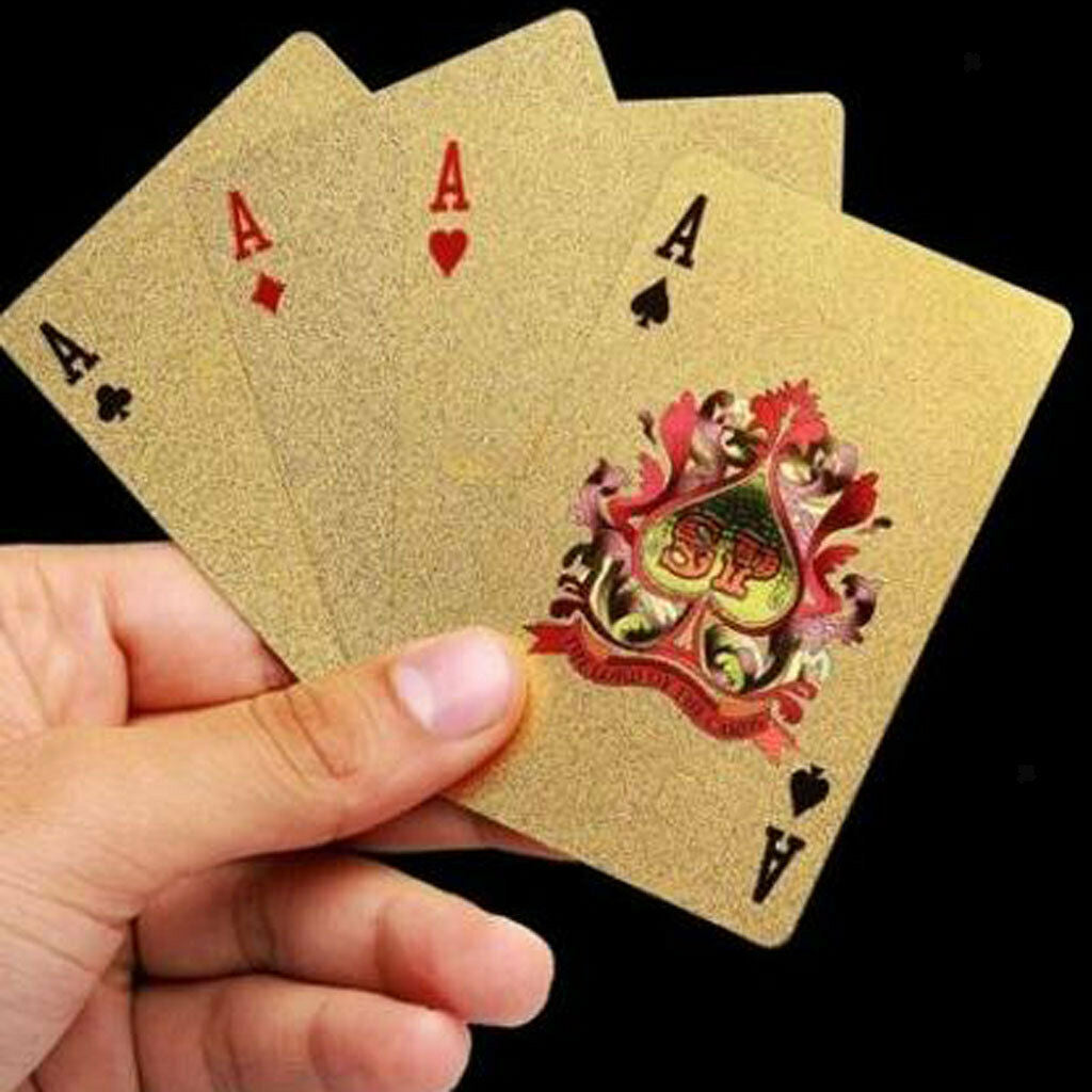 1 Set Playing Cards Luxury Banknote Design Poker Card Gifts for Table Games