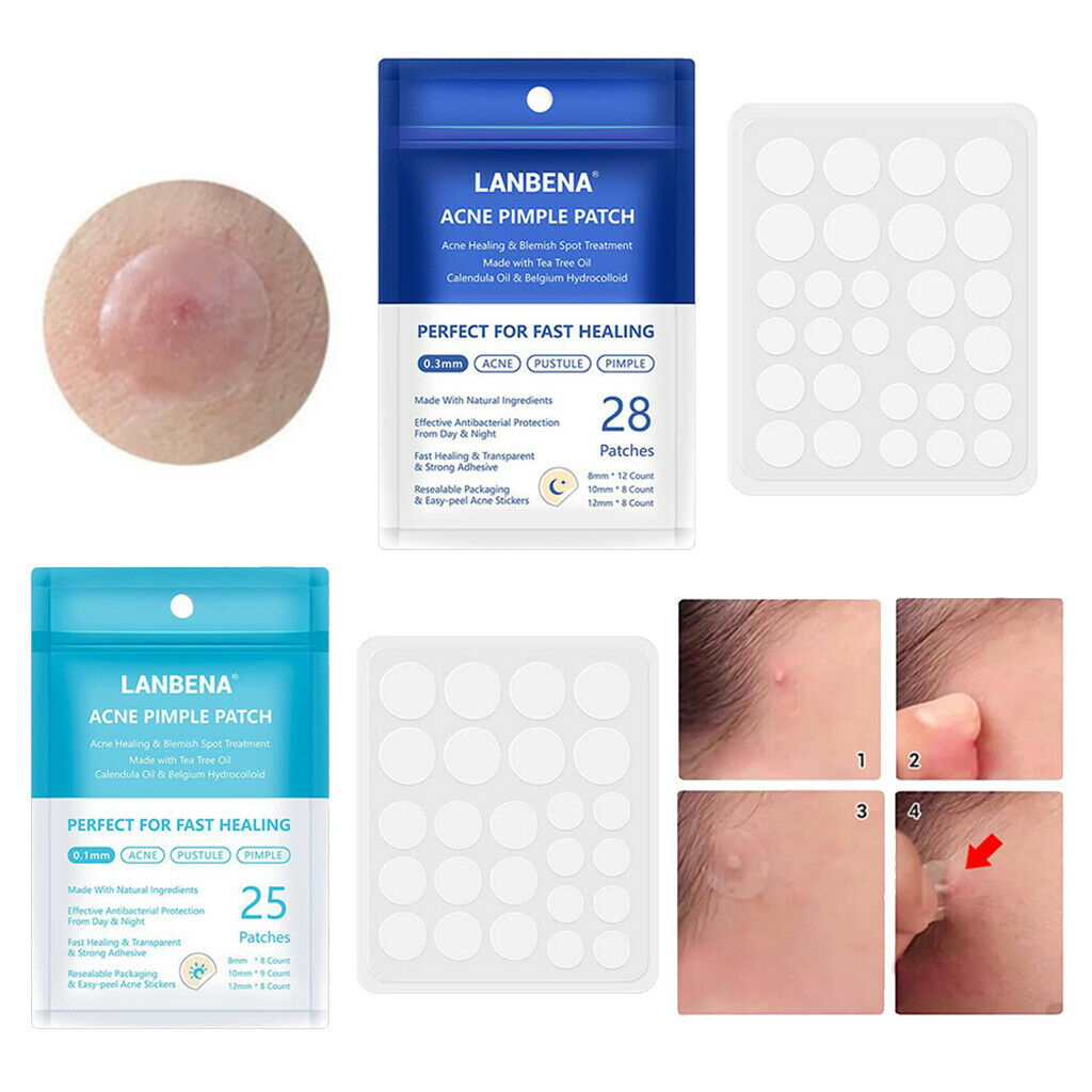 53 Pieces Hydrocolloid Acne Stickers Transparent Facial Spot Face Skin Care