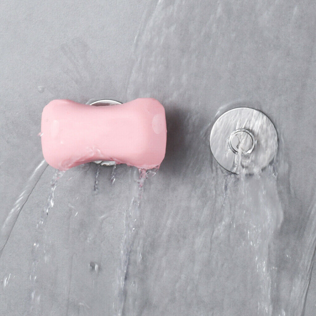 Rustproof Shower Magnetic Suction Soap Holder Hook Hanging Self-Adhesive New