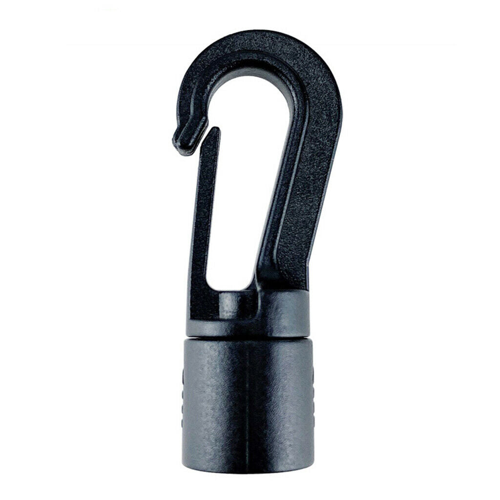 Plastic BUNGEE END SNAP HOOK FASTENERS for 5mm 6mm shock cords, Quick