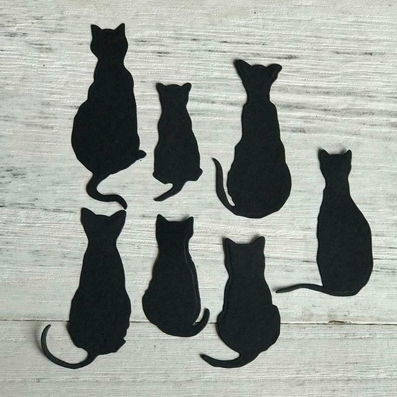 Cats Metal Cutting Dies Stencil Scrapbooking DIY Album Stamp Paper Card Mold
