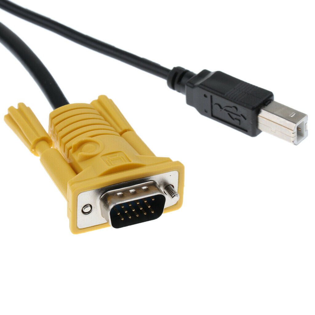 USB Male TO USB B Male Cable for KVM Switch Cable VGA Male to VGA Male Cable