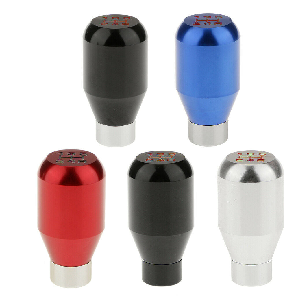 5 Speed Aluminum Car Gear Shift Knob Manual Transmission Shifter Blue