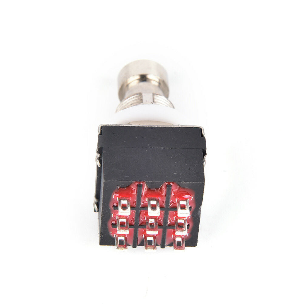 9-pin 3PDT Guitar Effects Pedal Box Stomp Foot Metal Switch True Bypass b.l8