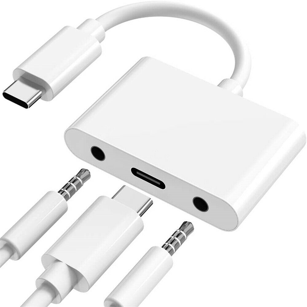 USB C 3.5mm Headphone Jack Adapter Type C Charger Cable for iPad Pro Huawei P20