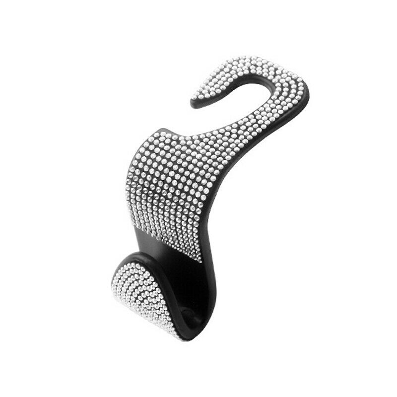 4Pc Car SUV Interior Bling Seat Back Storage Handbag Hook Headrest Hanger Holder